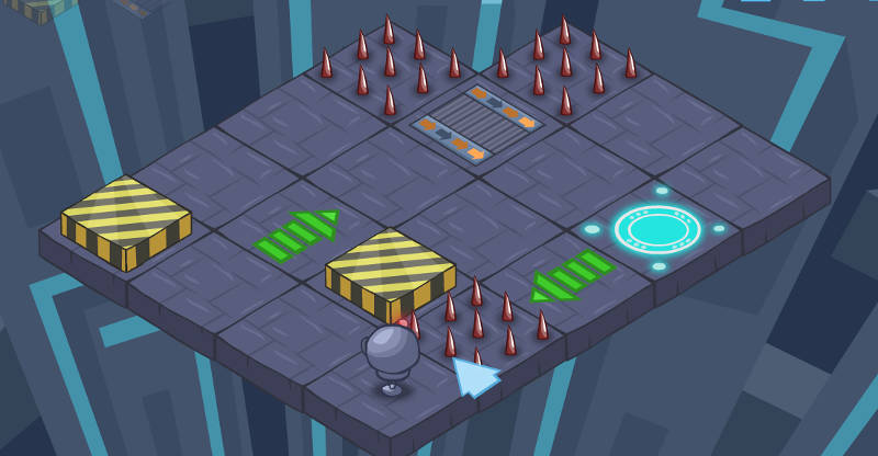 Верный путь - логическая игра про роботов